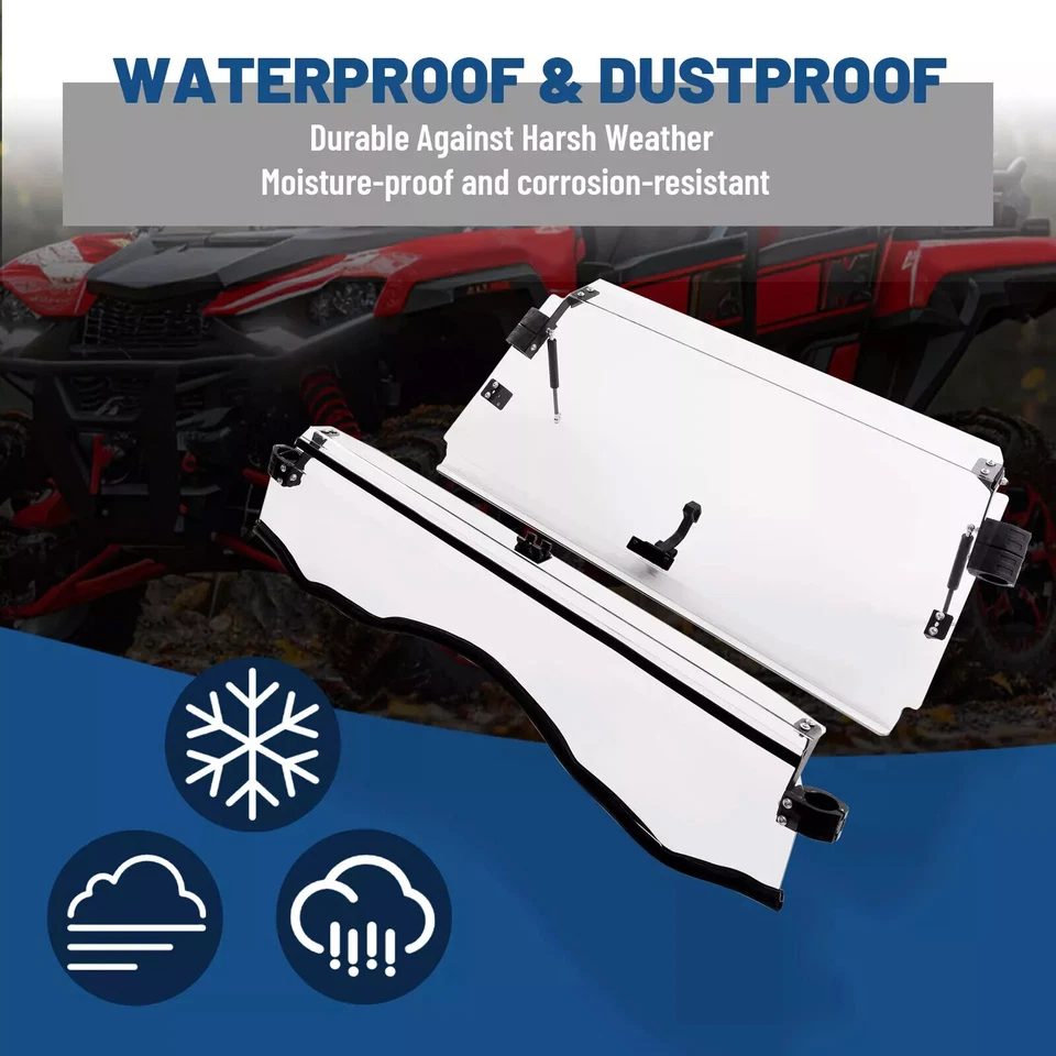 Parabrisas abatible resistente a arañazos para Can Am Commander 800/1000/MAX 2011-2020 Foto 4 de 4