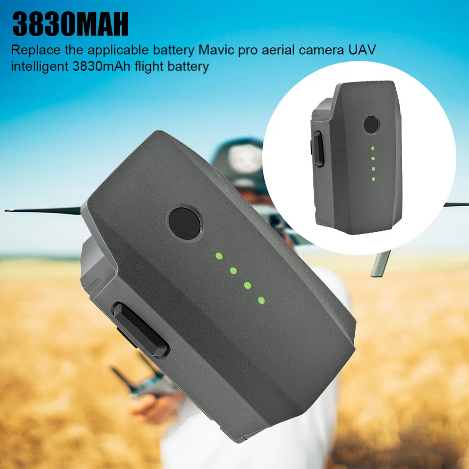 MARKENLOS Nueva Batería Inteligente 3830mAh LiPo para Drones DJI Mavic Pro Platinum
