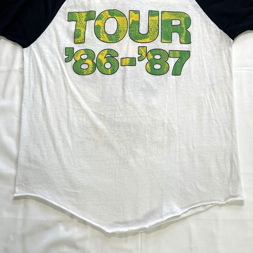 RARE Vintage 1986 Alice Cooper Tour '86-'87 Concert T-Shirt Raglan Sleeve - XL - Picture 13 of 16