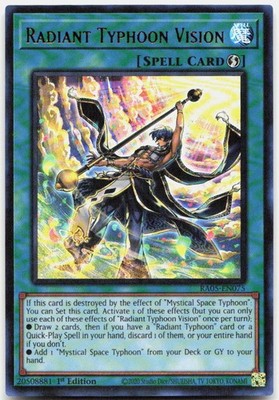 Radiant Typhoon Vision (Ultra Rare) RA05-EN075 Rarity Collection 5 Yu-Gi-Oh NM
