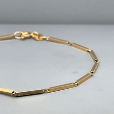 9ct Yellow Gold Bar Link Bracelet