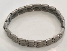 Fujida Magnetic Therapy TITANIUM Designer Bracelet Unisex 10mm