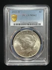 1922 D  PEACE SILVER DOLLAR   PCGS MS62