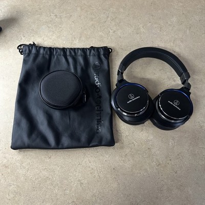 Audio-Technica ATH-MSR7B BK Black Type Headphones Black Blue USED