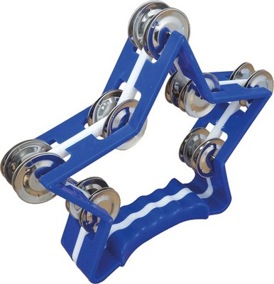 STERNFORM TAMBURIN, BLAU von ATLAS! Schwerlast ABS. Robustes, kopfloses Modell