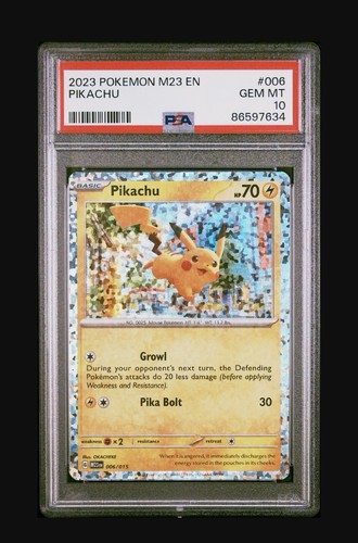 2023 Pokemon McDonald's Promo M23 PSA 10 Pikachu #006 Confetti Holo LOW POP