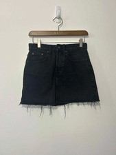 Women  s Zara Black Denim Mini Skirt - Small