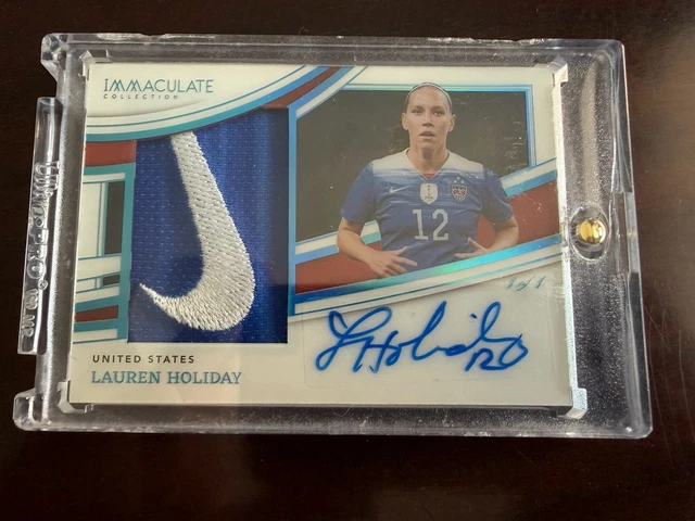 1 Of 1 Panini Immaculate Lauren Holiday Logo Signatures USA 2022-23 Nike Patch