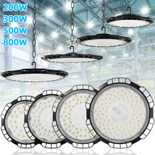 LED High Bay Light 200W/300W/500W/800W Low Bay UFO Warehouse Industrial Light UK