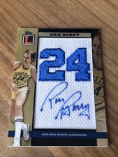 2007-08 Topps Letterman RICK BARRY Golden State Warriors PATCH AUTO /75