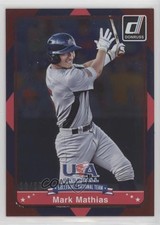 2015 Panini Donruss USA Collegiate National Team Red /25 Mark Mathias #15 n0c