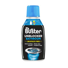 Buster Bathroom Plughole Unblocker Fast Powerful Clear 300ml