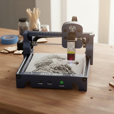 S1 Laser Engraver 6000mW - High-Precision Engraving & Cutting Machine 130x130mm
