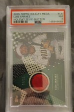 2025 Topps Holiday - Holiday Relics Luis Arraez #HR-LA Holiday Glitter /25 (MEM)