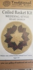 Traditional Craft Kits Coiled Basket Making Kit Wedding Style Heart BRAND NEW