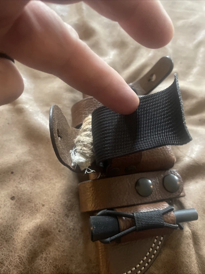 Funda de cuero Hedgehog Leatherworks para cuchillo Essee 5 no incluida. Foto 3 de 4