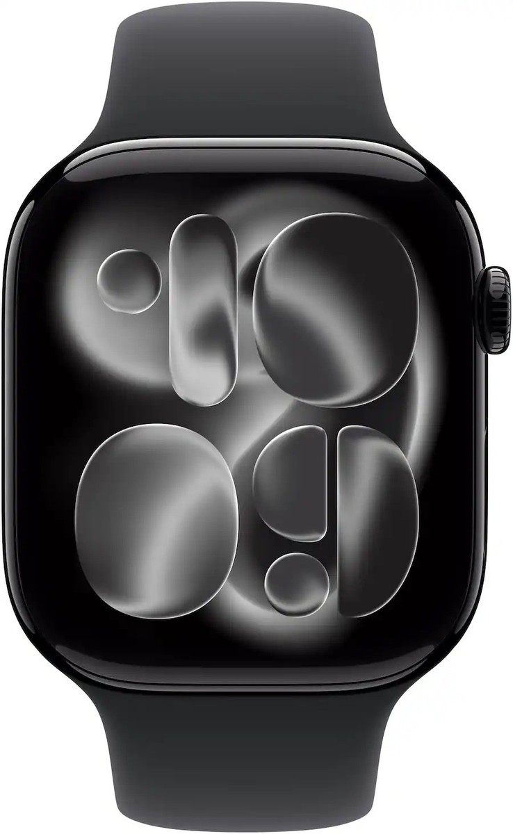 Apple Watch Series 11 42mm GPS Jet Black w/ S/M Black Sport Band