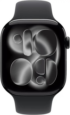 Apple Watch Series 11 42mm GPS Jet Black w/ S/M Black Sport Band 