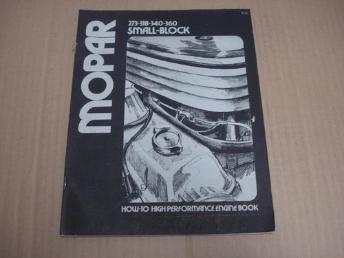 Mopar Small Block  How-To High Performance Engine Book 1976