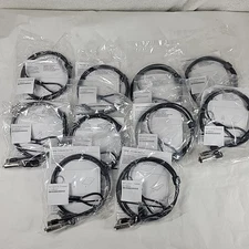 Laptop Cable Lock Keyed Lot of 10 6 Foot New In Package Sealed Unbranded 2 Keys