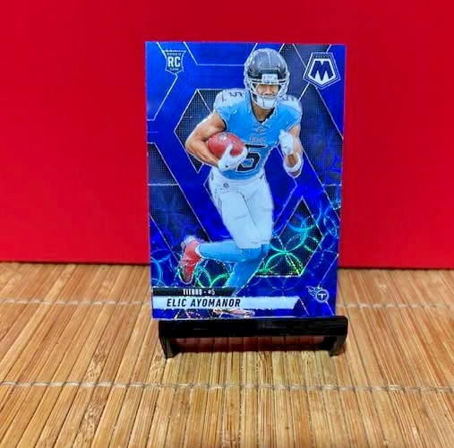 2025 Mosaic Blue Reactive Elic Ayomanor#333