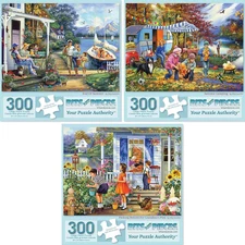 - Value Set of Three (3) - 300 Piece Jigsaw Puzzles for Adults - 300 Pc Family S
