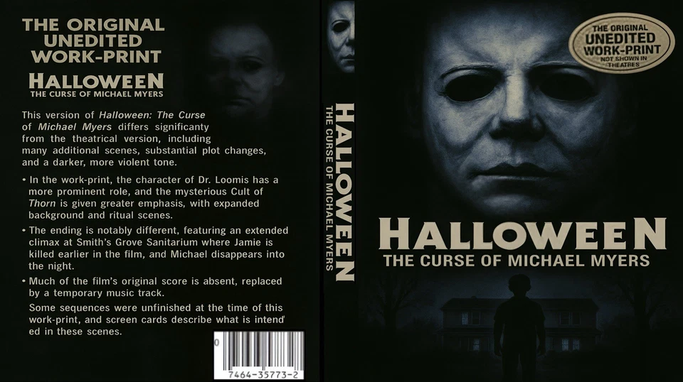 Halloween 6 - Original Work-Print - The Curse Of Michael Myers DVD 🎃 Paul Rudd - Image 2 of 4