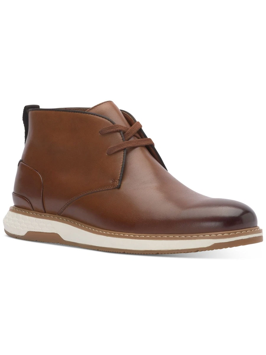 VINCE CAMUTO Mens Brown Comfort Soleh Round Toe Leather  display picture 1