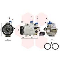 Kompressor Klimaanlage für VW Golf VI 1.4 Skoda Fabia II Octavia