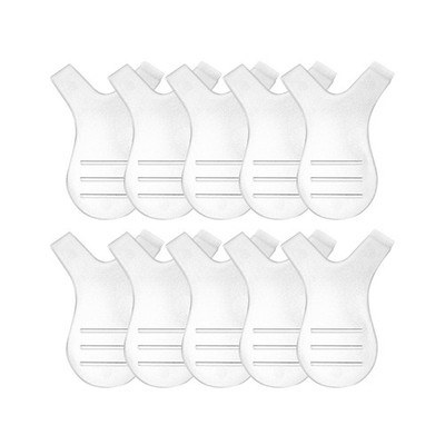 10Pcs Clear Dual Heads Reuseable Y Shape Eyelash Brush Perm Makeup Cleaning Tool