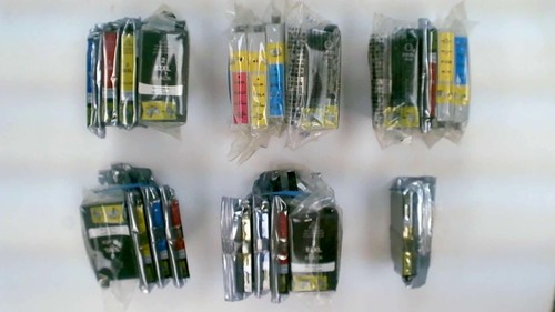 New 5 Full Sets EPSON 252 252XL Replacement Ink New In Package Not OEM - 第 1/9 張圖片