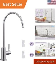 Drinking Water Faucet for Kitchen Sink, Brushed Nickel Filtered Water Faucet ...
