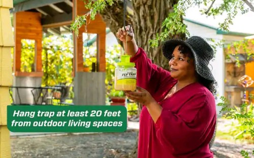 ((8)) Rescue Reusable Non-Toxic Fly Trap & Attractant Outdoor Fly Trap Bundle 8 - Picture 6 of 12