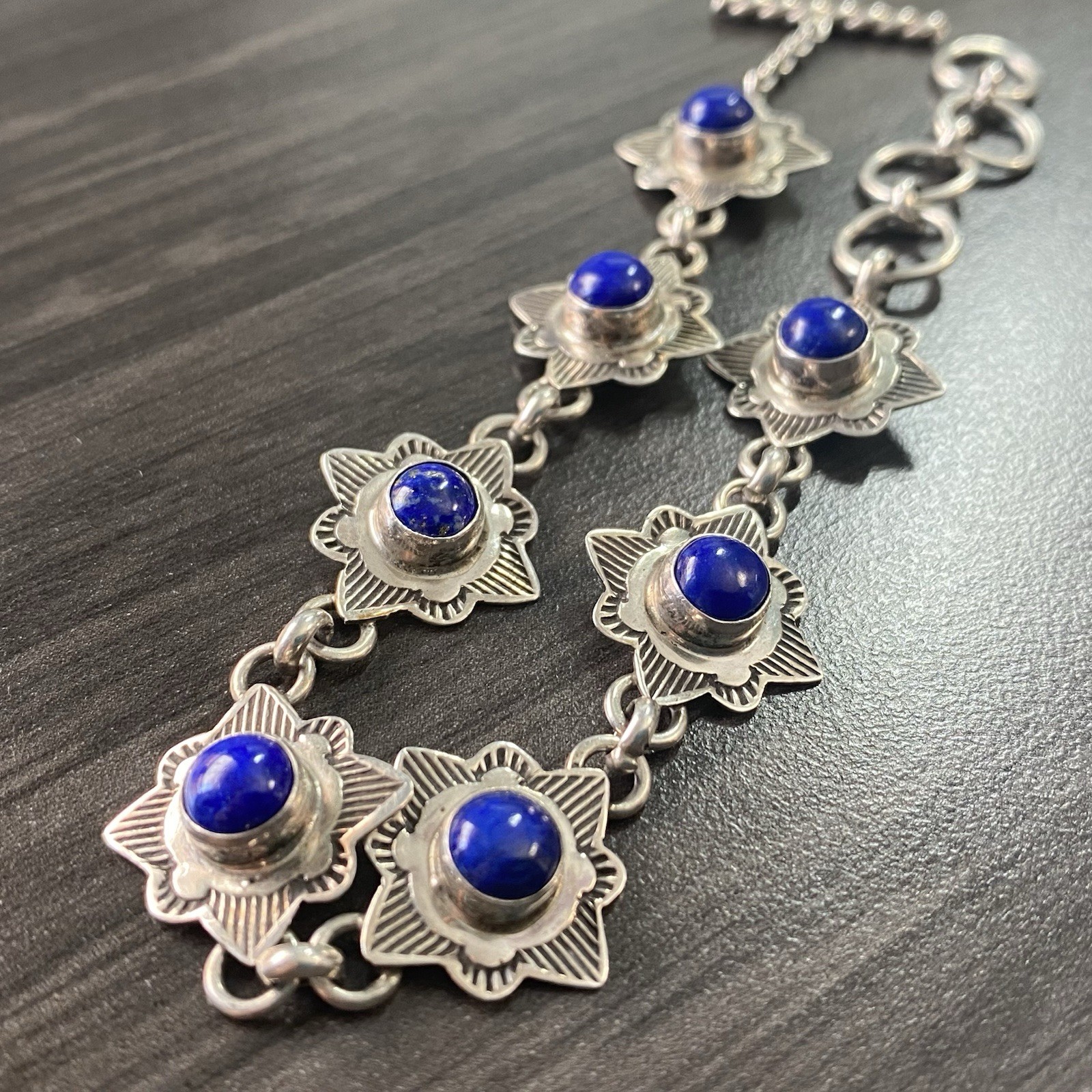 Mary Ellen Sterling Gemstone Toggle Bracelet - Na… - image 2