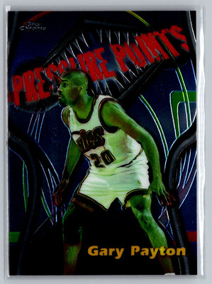 #ad 1997 98 Topps Chrome #1 Gary Payton Season#x27;s Best $2.99