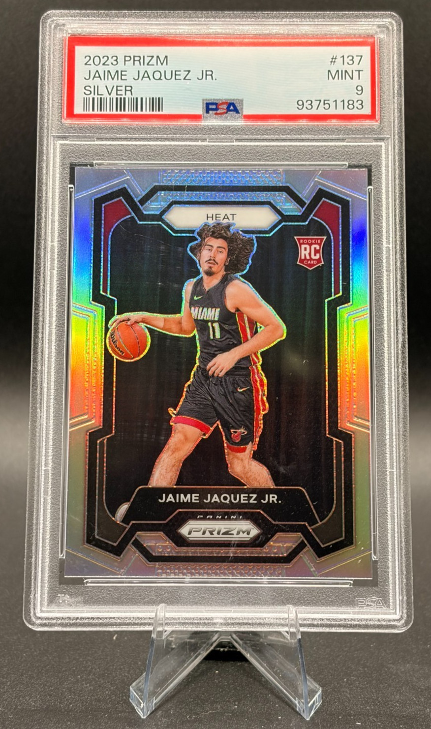 93870719 Jaime Jaquez Jr 2023 Panini Prizm #137 Silver Rookie RC PSA 10