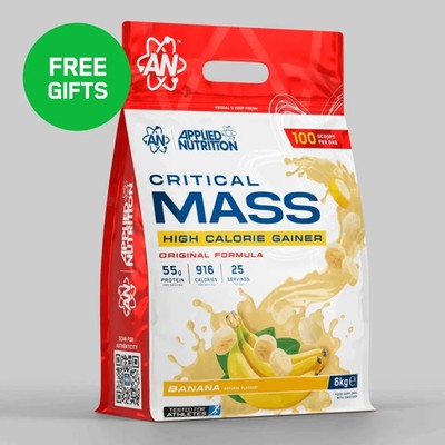 Applied Nutrition Critical Mass 6kg Weight Gainer + GRATIS Shaker Protein Mass