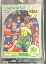 NBA Hoops Shawn Kemp Rookie & Topps Shaquille O'Neal Rookie Basketball Card Lot