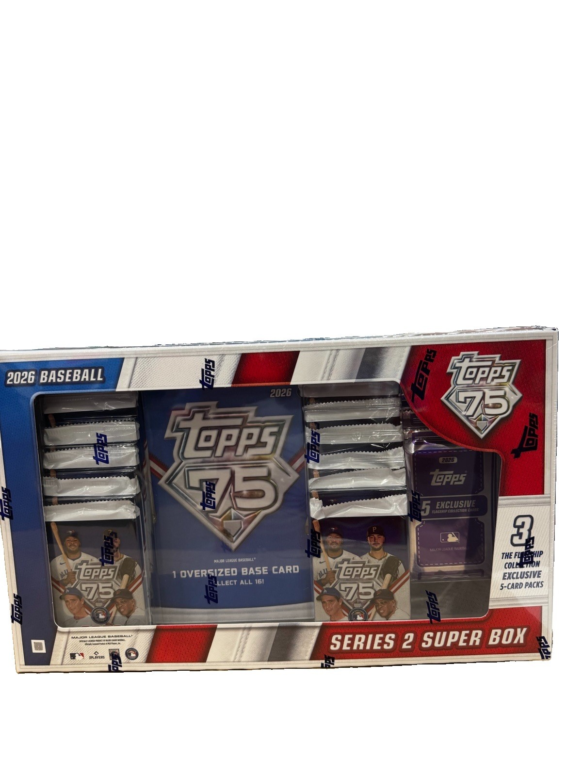 Topps 2026 75 Series 2 Super Box. SEALED 75th Annivers MLB Baseball ...