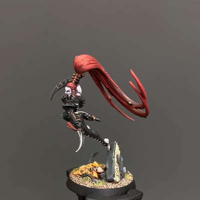 Warhammer 40k Dark Eldar Lelith Hesperax Pro Painted Scenic Wych