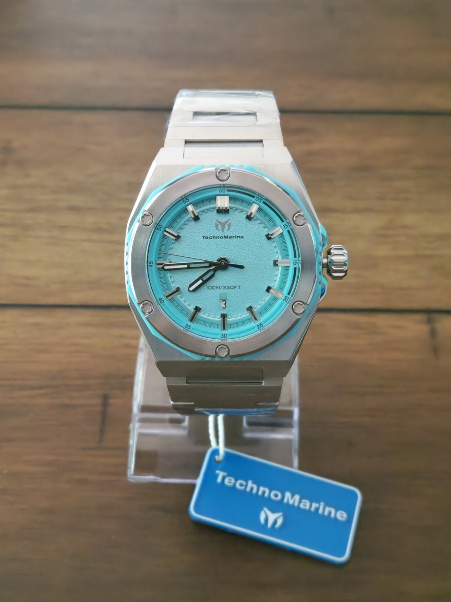 TechnoMarine Coral Legacy Men's Watch 45mm TM-416059 Blue Dial New