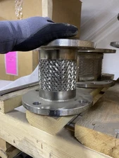 Stainless Steel Braided Flexible Hose Assembly with 3" Flanges