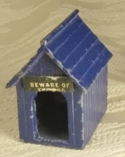 Vintage Johillco Miniature Blue Dog House  -  Made In England   *FREE SHIPPING*
