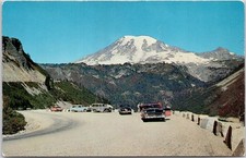 Mount Rainier Stevens Canyon Highway Vintage Postcard J. Boyd Ellis