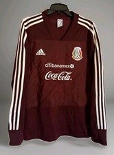 Jersey México 2007-08 Training Kit Long Sleeve Medium Adidas 