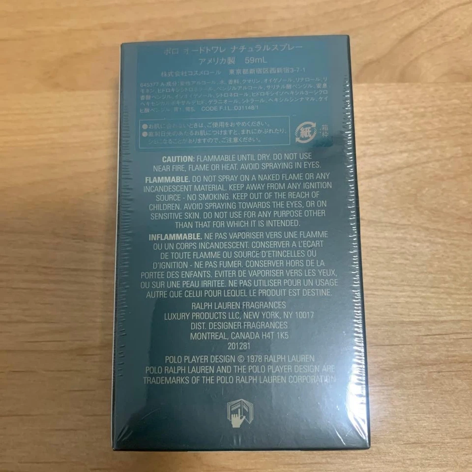 Raro Polo por Ralph Lauren EDT Spray 59 ml 2 oz De Colección EE. UU. Cosmair con Caja Foto 3 de 4