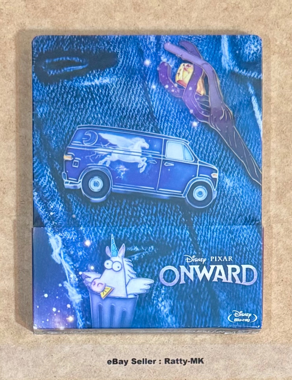 DISNEY PIXAR'S ONWARD - SPANISH IMPORT BLU RAY STEELBOOK - NEW & SEALED