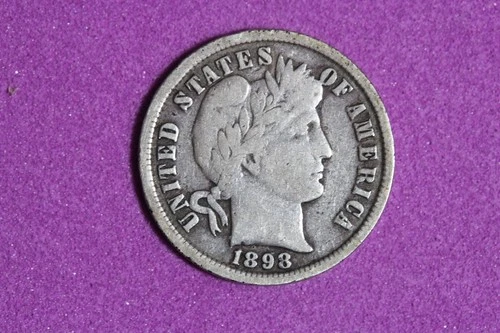 ESTATE FIND 1898 BARBER DIME #K60161
