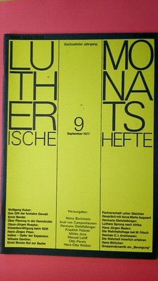 153479 LUTHERISCHE MONATSHEFTE