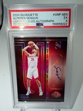 2024 Panini Silhouette  Alperen Sengun Auto Red 01/25 SSP UNP-SEN PSA